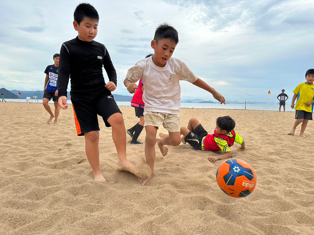 毎月のハレクティオ岡山主催ビーチサッカースクール活動〜2023年9月〜