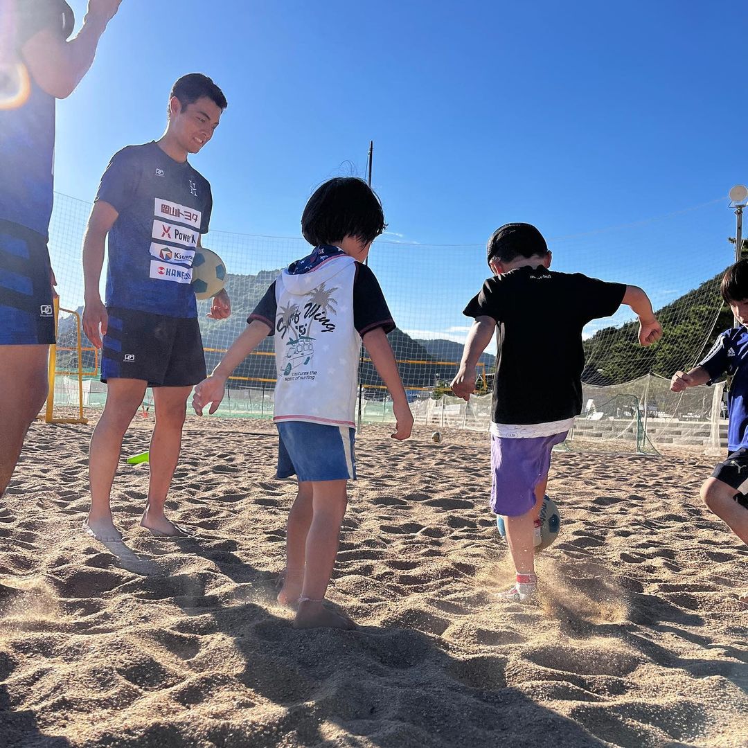 毎月のハレクティオ岡山主催ビーチサッカースクール活動〜2023年8月〜