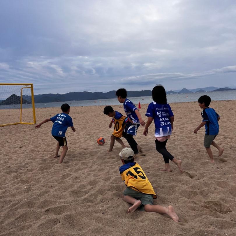 毎月のハレクティオ岡山主催ビーチサッカースクール活動〜2023年10月〜