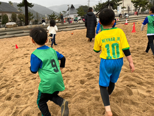 毎月のハレクティオ岡山主催ビーチサッカースクール活動〜2023年1月〜