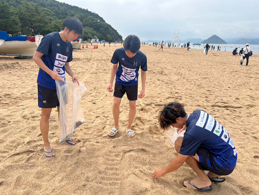 【清掃活動にハレクティオ岡山参上】リフレッシュ瀬戸内〜ビーチサッカーを支えてくれる地域をキレイに〜