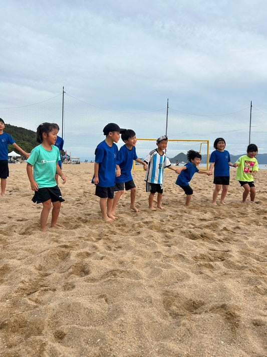 毎月のハレクティオ岡山主催ビーチサッカースクール活動〜2026年8月〜