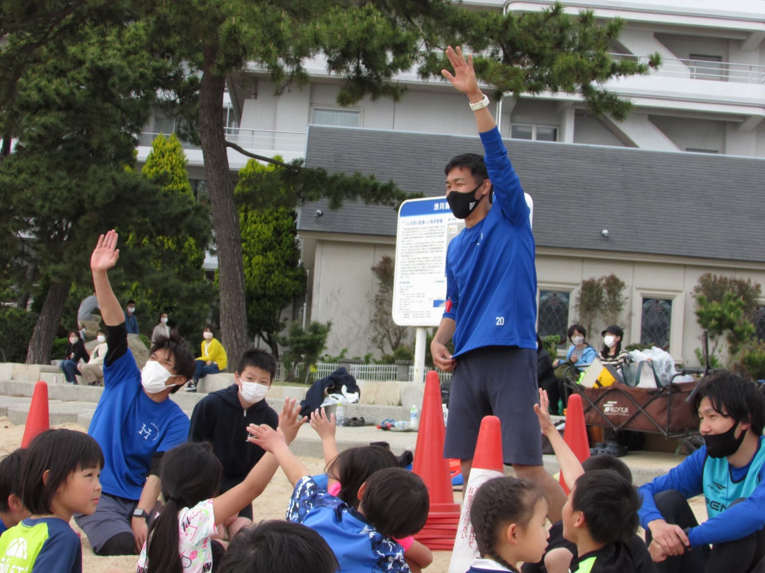 ハレクティオ岡山　2021年4月のビーチサッカースクール活動 in渋川海岸